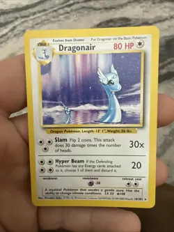 Pokemon TCG Dragonair 18/102 Rare Base Set Unlimited Hp WOTC - Image 1