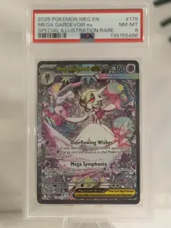 Pokemon TCG Mega Gardevoir EX Mega Evolution Sir 178/132 PSA 8 - Image 1