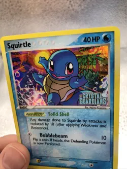 Squirtle 64/100 EX Crystal Guardians Stamped Reverse Holo Pokemon TCG LP-NM! - Image 3