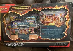 Pokemon TCG Cards Charizard ex Special Collection Box NEW Factory Sealed Packs - Image 1
