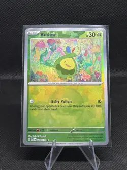 Budew 004/131 Pokeball Holo Prismatic Evolutions Pokemon Card 2025 - Image 1