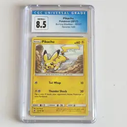 Pokemon CGC 8.5 Pikachu Reverse Foil Holo 40/147 Burning Shadows Graded 2017 - Image 1