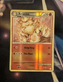 Pokemon TCG Arcanine 1/111 Rising Rivals Reverse MP And Arcanine 1/123 HGSS LP - Image 3