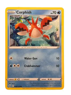 New: 2023 Pokemon TCG Corphish 033 Crown Zenith Regular Common - Image 1