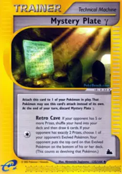Pokemon - Mystery Plate Gamma - 135/144 - Uncommon - Skyridge - NM - Image 1