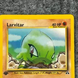 Vintage Pokemon Neo Discovery Larvitar 1st Edition 57/75 Common NM/Mint - Image 3