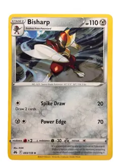 New: 2023 Pokemon TCG Bisharp 093 Crown Zenith Regular Uncommon - Image 1