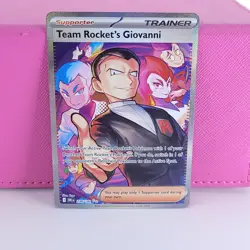 NM Pokemon TCG Destined Rivals Team Rockets Giovanni SIR 238/182 English - Image 1