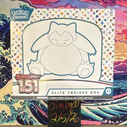 Pokemon Scarlet & Violet 151 Elite Trainer Box Snorlax English ETB - Image 1