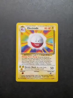 Pokemon TCG Electrode Base Set 21/102 Rare Non Holo - Image 1