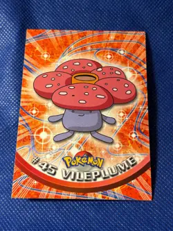 Vileplume #45 1999 Topps Pokemon TV Animation Edition Series 1 Blue Logo - Image 1