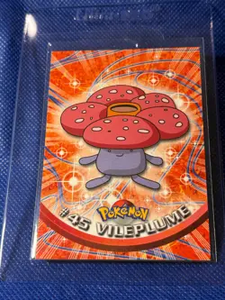 Vileplume #45 1999 Topps Pokemon TV Animation Edition Series 1 Blue Logo - Image 3