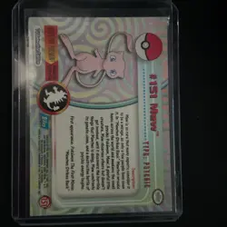 Pokemon Topps 2000 Pokemon Mew #151 TV Animation Series 3 Blue Label Non-Holo - Image 2