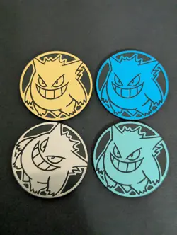 2025 Pokemon S-Chinese TCG Collect 151 Coin Gengar Lot Of 4 From Blind Boxes - Image 1