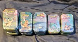 Kanto Friends Pokemon TCG Mini Tin - Sealed (H24) - Lot Of 14 - Image 1