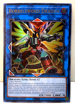 Yugioh! LP Borrelsword Dragon (Alternate Art) BLC1-EN023 Ultra Rare 1st Ed - Image 1