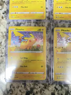 LOT OF 6 2021 Pokemon 25th Anniversary General Mills Promo #SWSH039 Pikachu Holo - Image 2