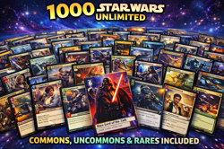 1000 Star Wars: Unlimited Cards SWU Bulk Card Lot Mixed English Huge Variety - Image 1