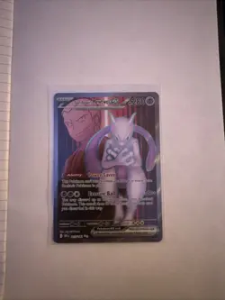 Pokemon Team Rockets Mewtwo EX 213/182 Destined Rivals 2025 Secret Rare Card - Image 1