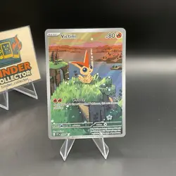 Pokemon TCG Victini SVP 208 Promo Illustration Black Bolt White Flare NM - Image 1