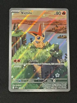 Victini SVP 208 Promo Illustration Rare Black Bolt White Flare Pokemon TCG NM - Image 1