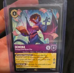 Disney Lorcana Whispers in the Well - Demona Scourge of the Wyvern Clan 55/204 - Image 2