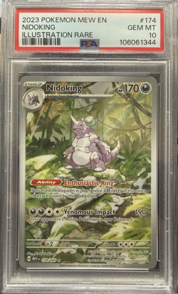 2023 POKEMON MEW EN-151 ILLUSTRATION RARE #174 NIDOKING PSA 10 - Image 1