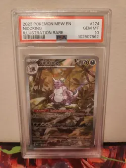 2023 POKEMON MEW EN-151 ILLUSTRATION RARE #174 NIDOKING PSA 10 - Image 1