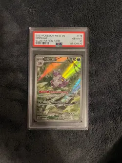PSA 10 2023 #174 NIDOKING POKEMON EN-151 ILLUSTRATION RARE - Image 3