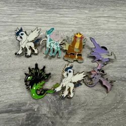 Lot of Official Pokemon Pins Assorted Collection Random Pin Plus Plstic Coins - Image 2