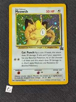 Meowth 10 Vintage WOTC GB Black Star Promo Holo Pokemon TCG MP - Image 1
