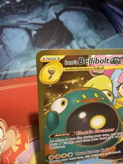 Pokemon TCG Iono's Bellibolt EX 188/159 Journey Together Holo Card Gold Card - Image 4