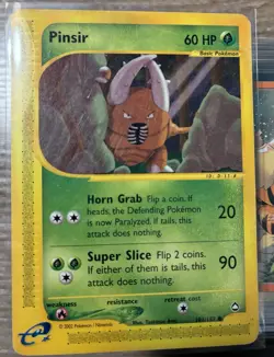 Pinsir 101/147 Aquapolis Vintage 2002 Pokemon Single Card - Image 1