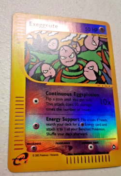 Pokemon Exeggcute Reverse Holo 77/147 Aquapolis LP Fast Ship - Image 3