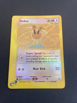 Doduo 73/147 - Common - Reverse Holo Pokemon Aquapolis - NM - Image 1