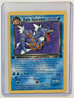 Pokemon Team Rocket 1st Dark Gyarados 25/82 Non Holo Rare NMM Unplayed WOTC 2000 - Image 2