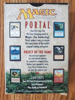 Magic The Gathering PORTAL STARTER SET for 2 Players (1997) READ - Image 2
