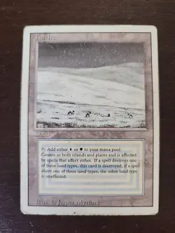 Magic the Gathering Tundra Revised Edition MP - Image 1