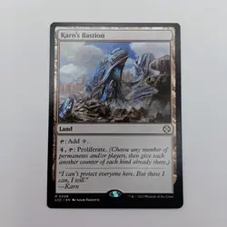 Karn's Bastion MTG Rare The Lost Caverns of Ixalan Commander Land Proliferate - Image 1