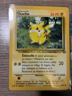 Pikachu 60/64 Jungle French Pokemon TCG Single Card 2000 - Image 1
