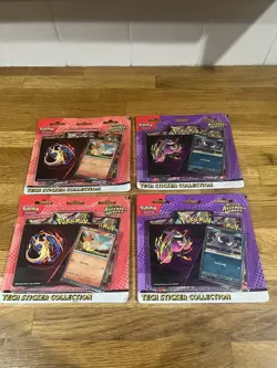 Pokemon TCG Ascended Heroes Tech Sticker Collection 2x Charmander and 2x Gastly - Image 1