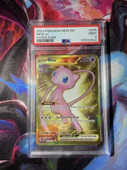2023 POKEMON MEW EN-151 HYPER RARE #205 MEW EX PSA 9 - Image 1