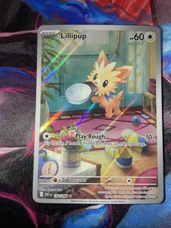 Lillipup 154/086 Sv: White Flare Pokemon TCG - Illustration Rare IR NM Holo - Image 1