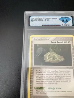 Trainer / Root Fossil HP 40 - 2006 Pokemon EX Legend Maker Set - #80 Graded 8.5 - Image 3