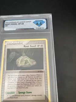 Trainer / Root Fossil HP 40 - 2006 Pokemon EX Legend Maker Set - #80 Graded 8.5 - Image 4