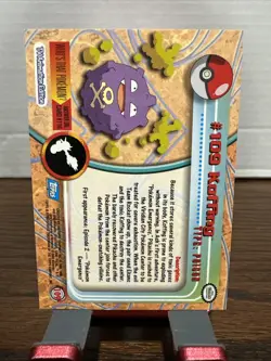 Pokemon Topps Series 2 Blue Logo - Non Holo - Koffing #109 - Image 2