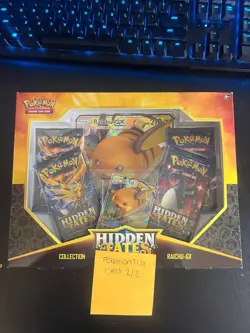 LOT of 3 Pokemon Hidden Fates GX Collection Boxes - Charizard, Raichu, Gyrados - Image 3