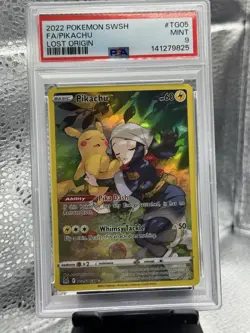 2022 Pokemon pikachu Lost Origin tg05/tg30 psa 9 - Image 1