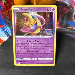 Cresselia SWSH 114 NM+ STAMPED - Cosmic Eclipse PreRelease - Pokemon TCG 2019 - Image 1