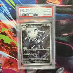 2025 POKEMON MEG EN-MEGA EVOLUTION ILLUSTRATION RARE #150 STEELIX PSA 10 - Image 1